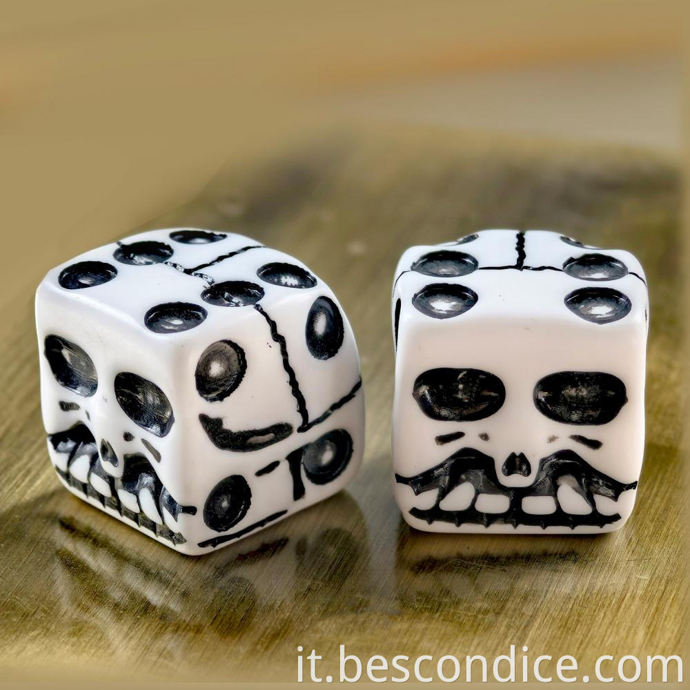 Skull Face Game Dice Club Dice